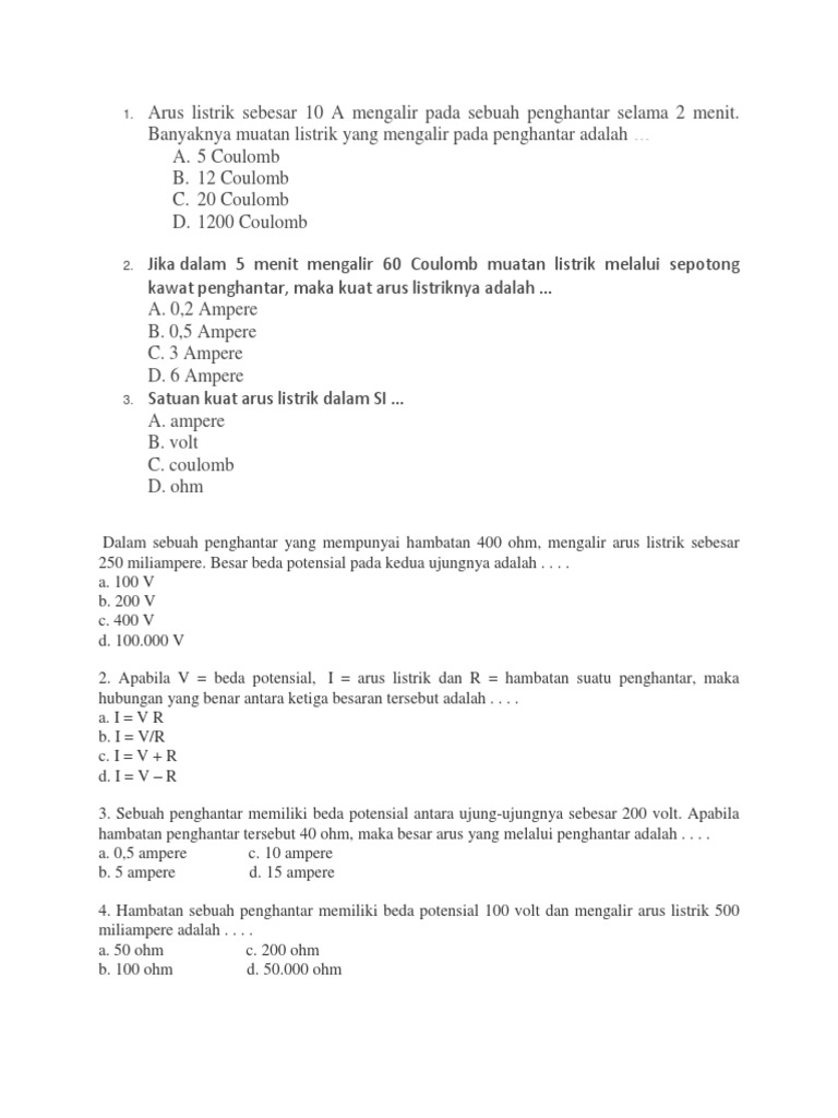 Satuan Kuat Arus Listrik Dalam Si Cara Golden