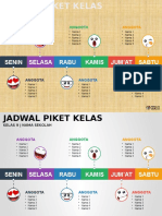 Contoh Jadwal Piket Kelas