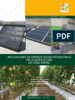 Aplicaciones de Energía Solar Fotovoltaica en La Agricultura de Zona Áridas