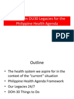 Nutrition in DU30 Legacies For The Philippine Health Agenda