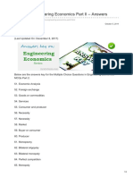 Mcqs in Engineering Economics Part Ii - Answers: Engr October 5, 2014