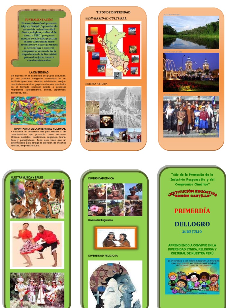 Tríptico sobre la Diversidad Cultural del Perú | PDF
