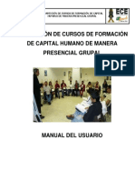 Manual Del Usuario Imparticion de Cursos PDF
