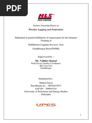 Training report