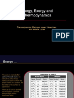 Energy, Exergy and Thermodynamics