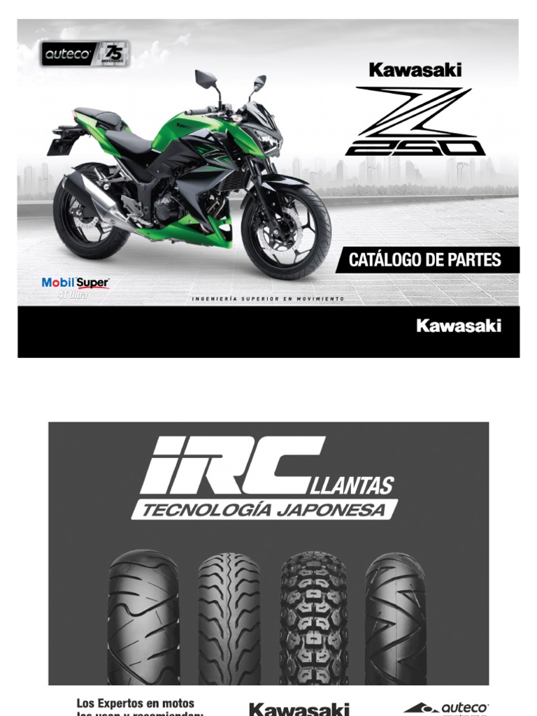 Aplicaciones de llantas IRC para Kawasaki | PDF | Propulsión