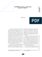 Casamento: Tempos, Centramento, Gerações e Gênero