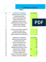 Calificaciones de Tercer Semestre