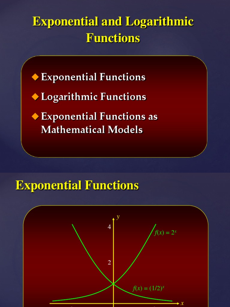 Understanding Exponential and Logarithmic Functions through Graphs ...