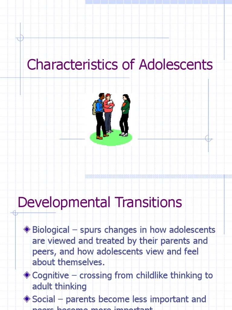 Characteristics of Adolescents | PDF | Adolescence | Puberty