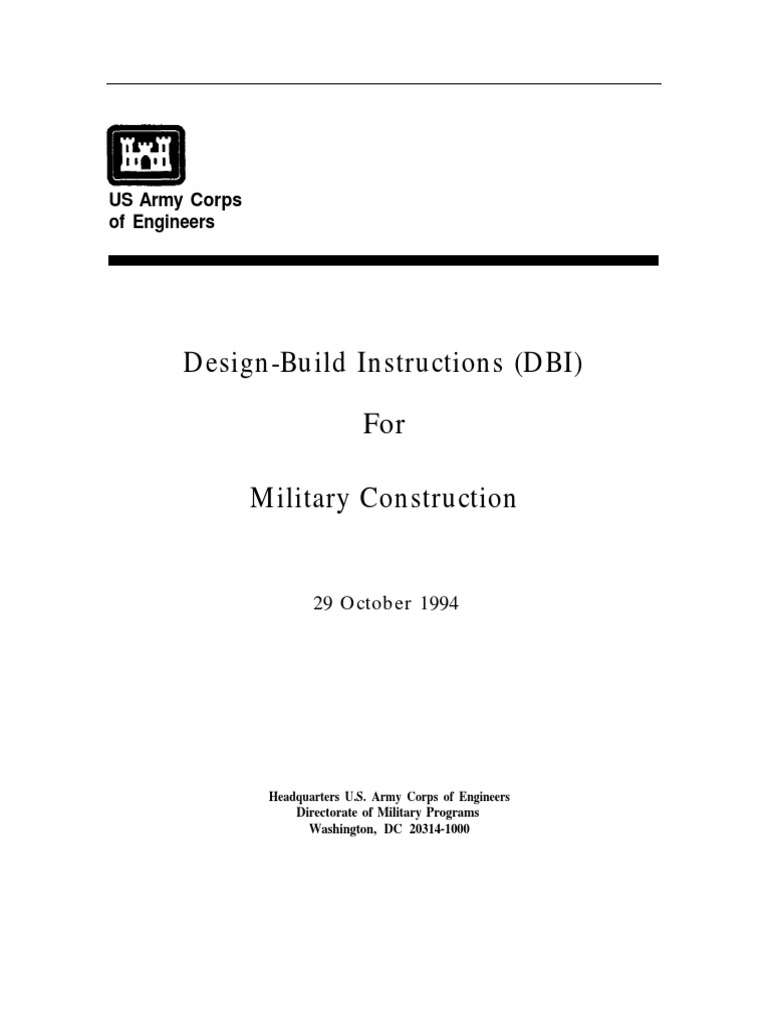 Design-Build Instructions for Military Projects | PDF | Request For ...