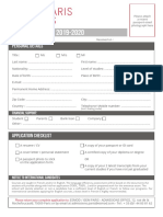 Application Form ESMOD ISEM Paris 2019 2020