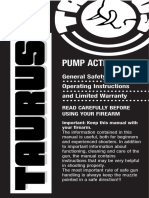 Pump Action Rifle: General Safety, Operating Instructions and Limited Warranty