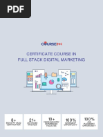 Certificate Course in Full Stack Digital Marketing