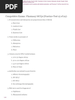 Pharmacy MCQs Practice Test 15