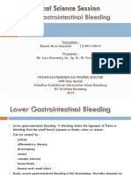 Lower Gastrointestinal Bleeding: Clinical Science Session