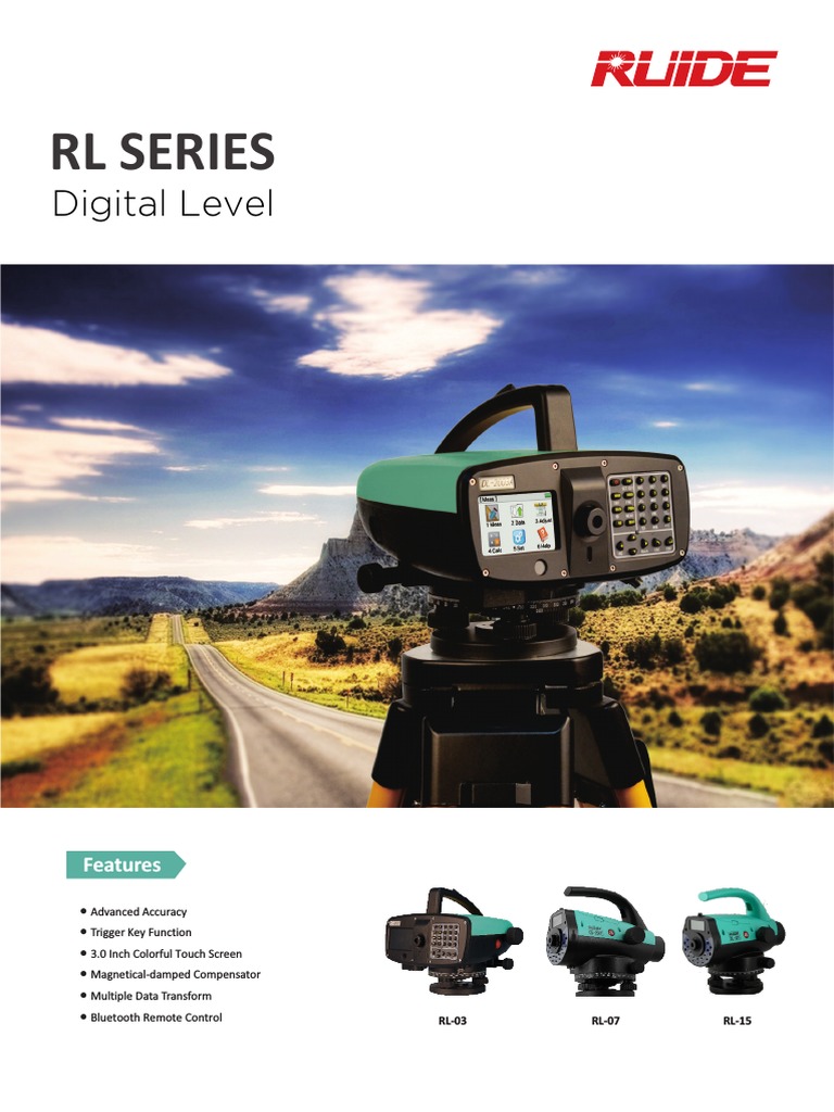 Ruide RL Series Digital Levels Overview | PDF | Computer Data Storage ...