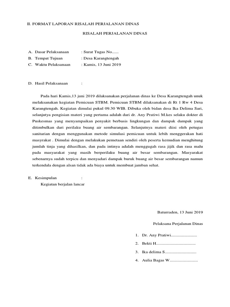 Format Risalah | PDF