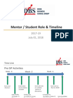Mentor / Student Role & Timeline: 2017-19 July 01, 2018