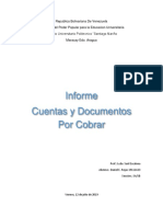 Informe Cuentas y Documentos Por Cobrar
