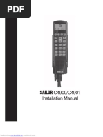 Sailor VHF c4900 Installation Manual