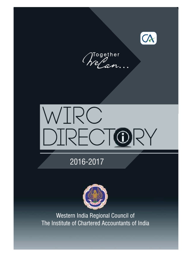 Wirc Directory 2016 17 | Pdf | Government Related Organizations | Economy Of India