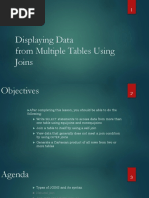 Displaying Data From Multiple Tables Using Joins