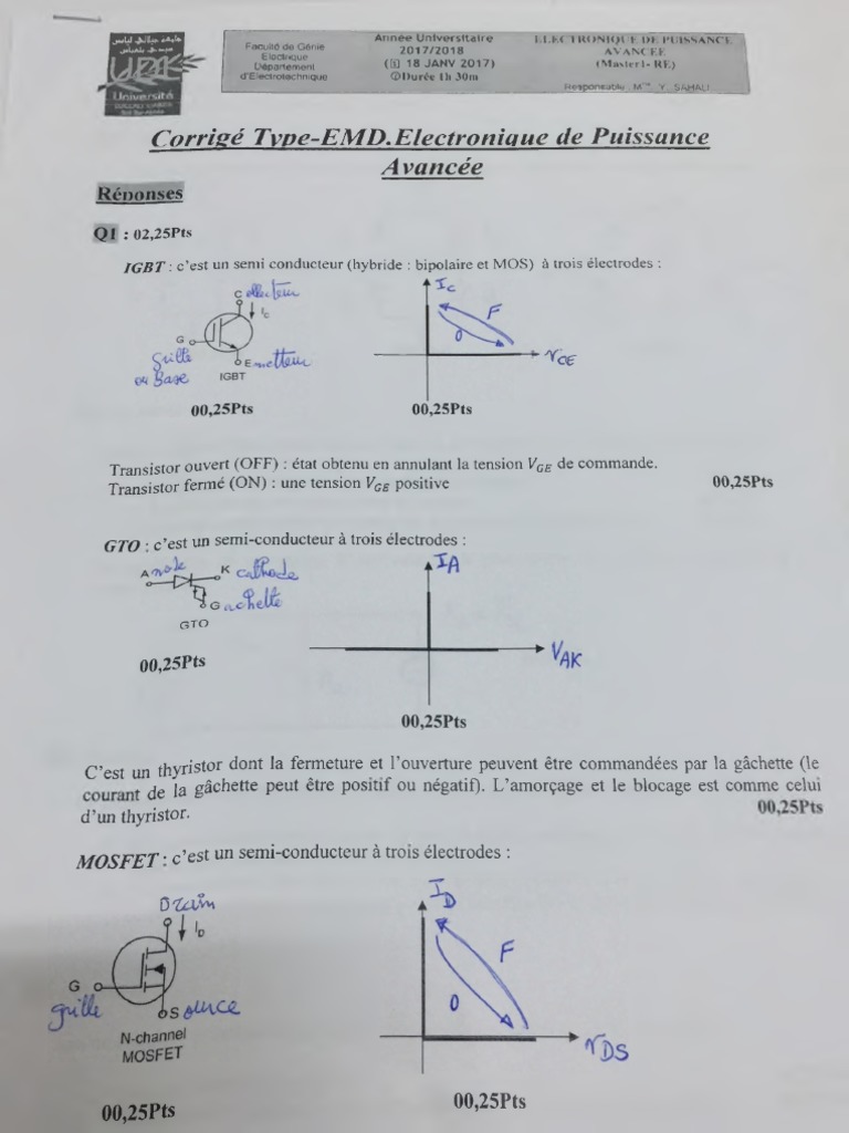 TD Electronique de Puissance Avancée | PDF | Électronique de puissance ...