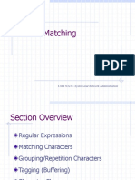Pattern Matching: CSCI N321 - System and Network Administration