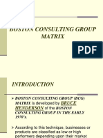 Boston Consulting Group Matrix