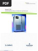 Npower UPS: Operation & Maintenance Manual-30-130kVA, 60Hz, Single Module System