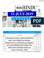 The Hindu News Analysis - 11th July 2019 - Shankar IAS Academy