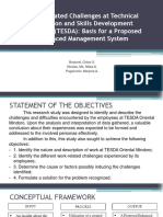 Work-Related Challenges at Technical Education and Skills Development Authority (TESDA) : Basis For A Proposed Enhanced Management System