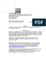 HC370 Sociologia Da Imigração Prof. Marcio PDF