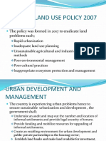 National Land Use Policy 2007 Goals for Sustainable Development