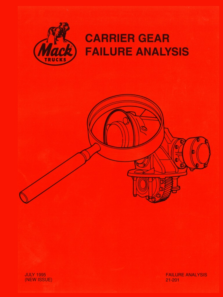 Mack Differential Failure Analysis 21 201 1995 PDF PDF Fatigue