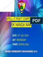 Spell - It-Right Competition: SK Nanga Wak