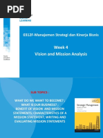 PPT4 - Vision and Mission Analysis