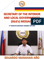 SILG's Message Barangay Assembly