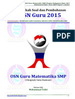 (-) Pembahasan Soal OSN Guru Matematika SMP PDF