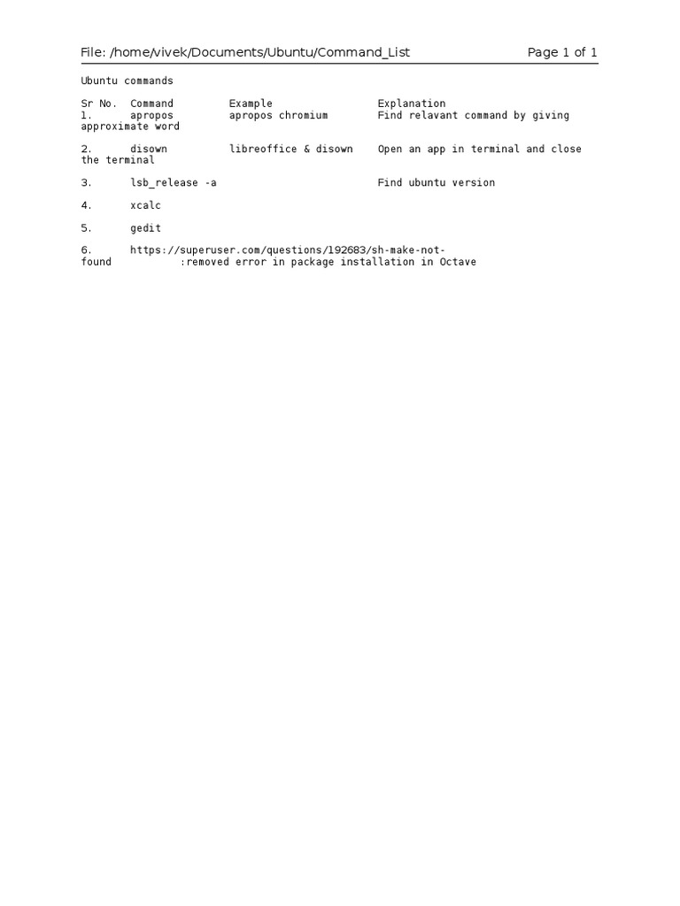 Command List PDF | PDF | Foreign Language Studies | Technology ...