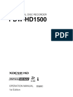 Xdcam HD PDW-HD1500 PDF