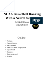 NCAA Basketball Ranking With A Neural Network.: by Erik O'Connor