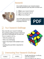 First, Briefly Introduce Your Research Project. Some Key Questions You May Want To Answer Are