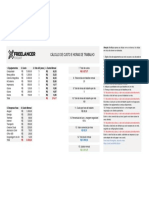 Cálculo de Custo e Horas de Trabalho