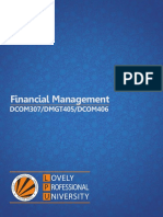 Dcom307 Dmgt405 Dcom406 Financial Management