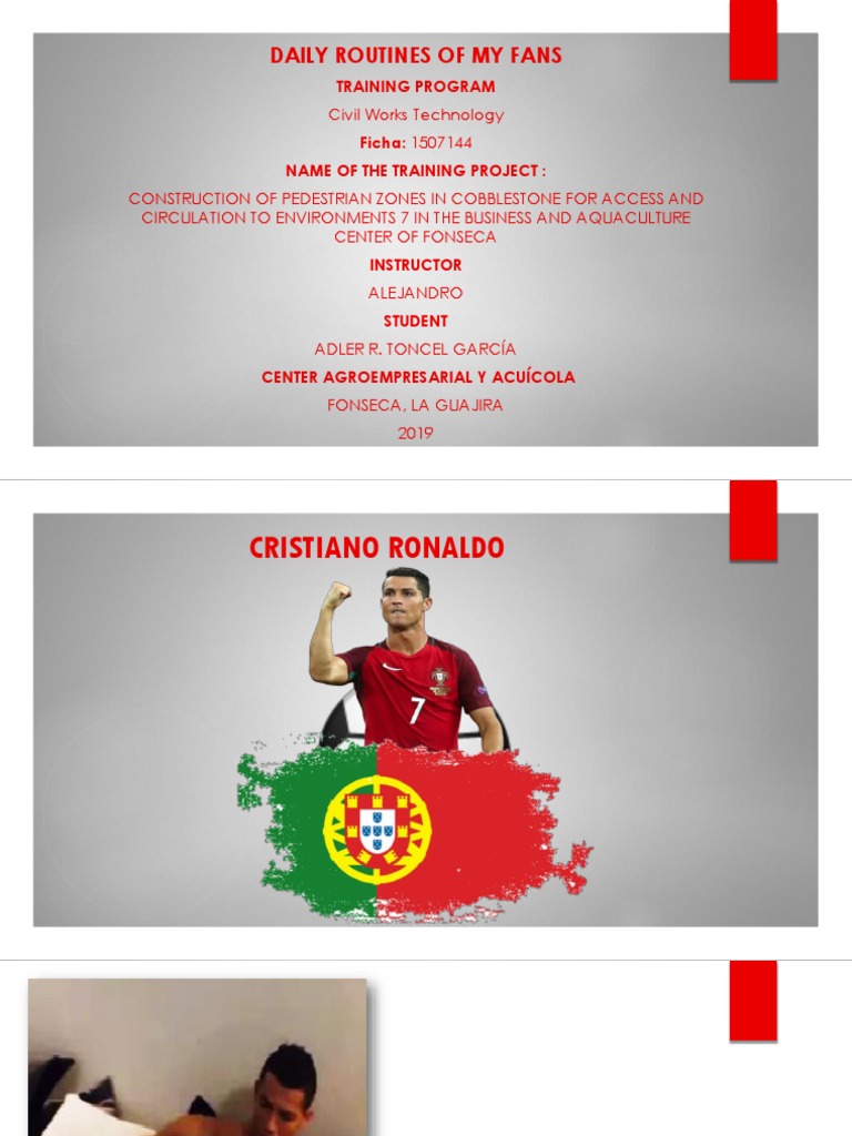 Cristiano Ronaldo's Daily Routine | PDF