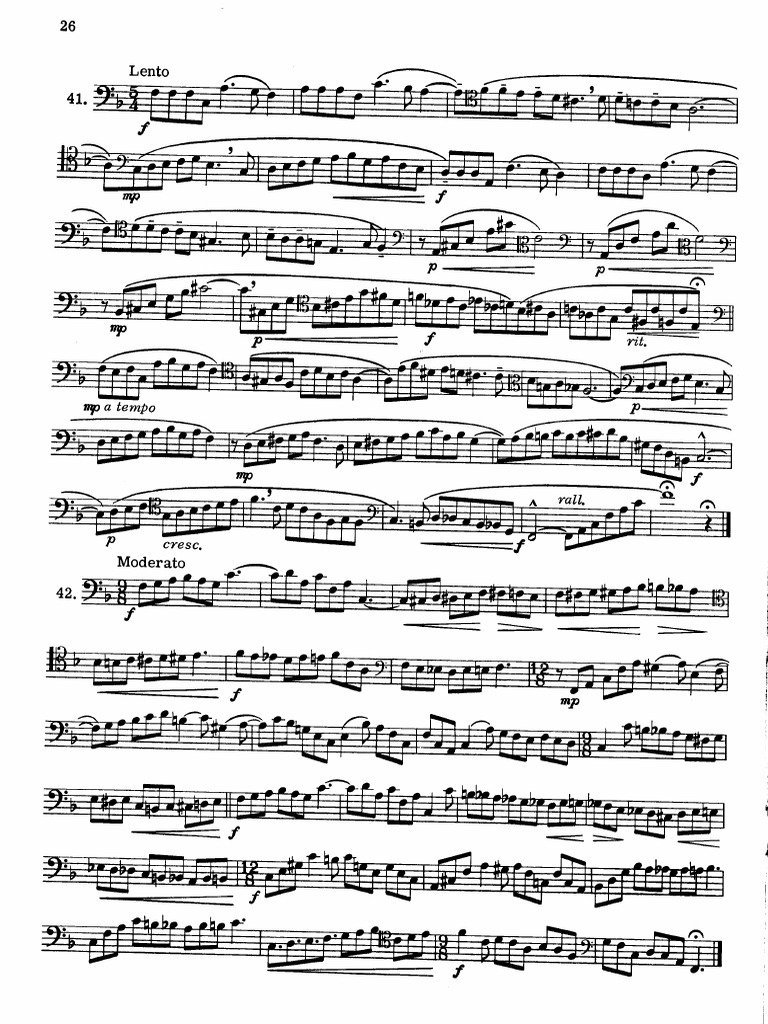 Blazhevich Clef Studies For Trombone (Ed. Huns) PDF PDF