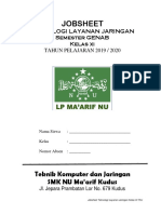 Jobsheet Teknologi Layanan Jaringan Kelas Xi Semester GENAB