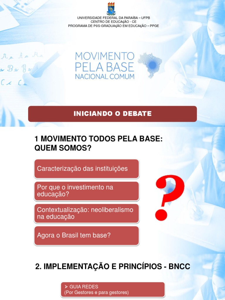 Movimento Pela Base | PDF | Pedagogia | Modificação comportamental